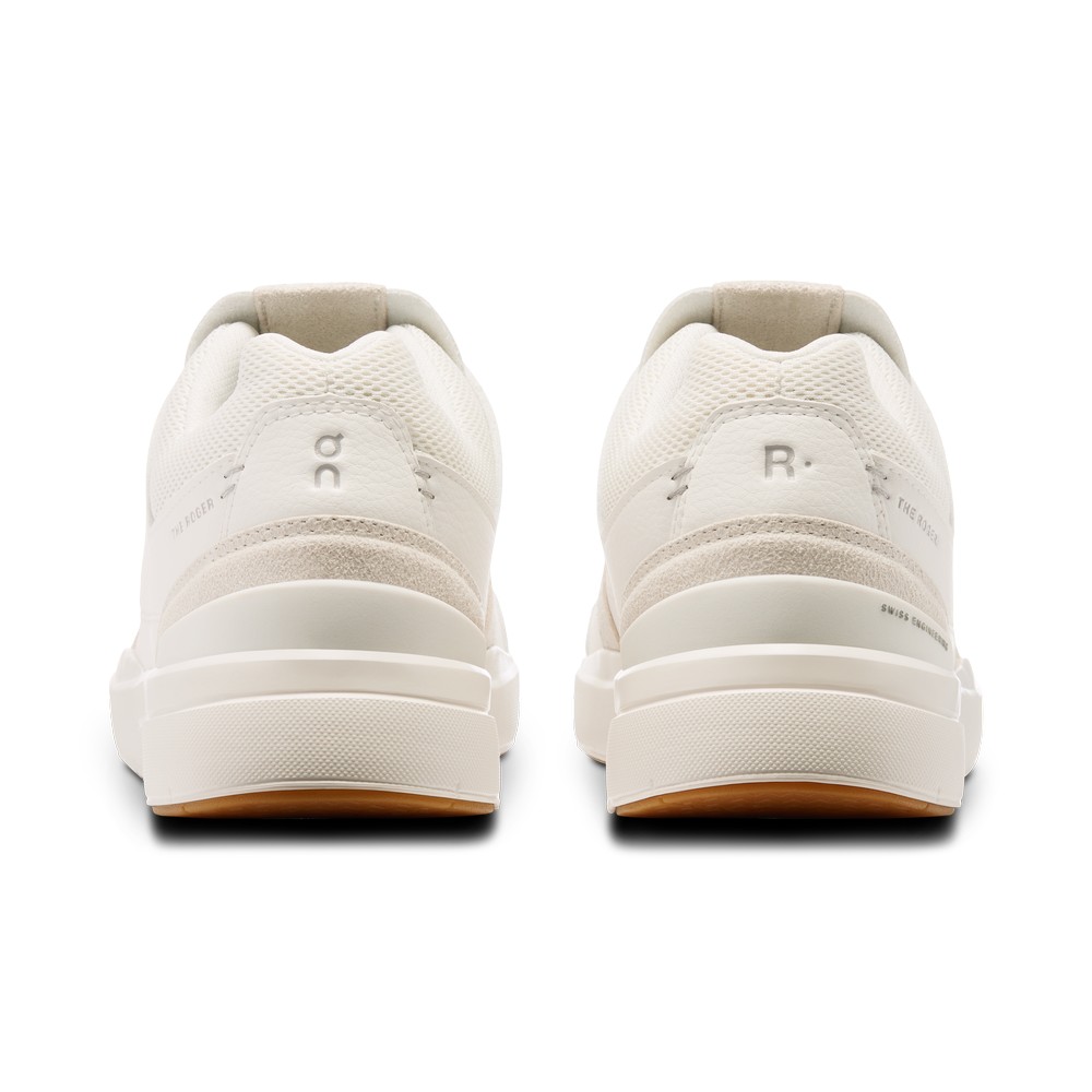 On |Women QC THE ROGER Clubhouse Lifestyle Shoes White / Sand | CL95-M2CN