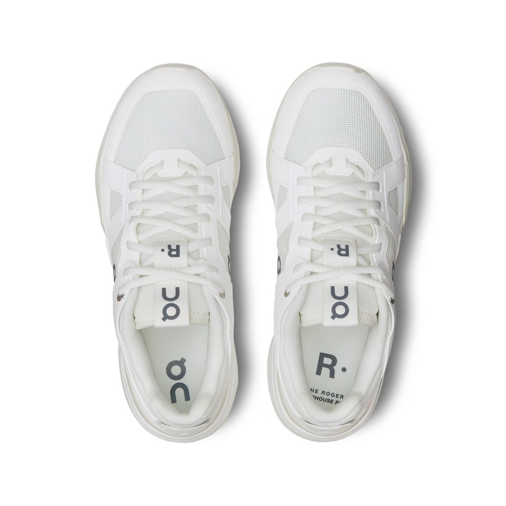 On |Women QC THE ROGER Clubhouse Pro Tennis shoes Undyed / Ice | KE70-Y6CA