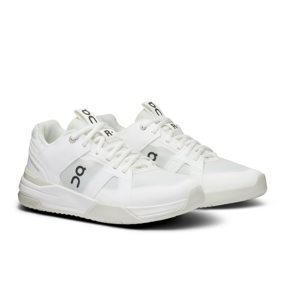 On |Women QC THE ROGER Clubhouse Pro Tennis shoes Undyed / Ice | KE70-Y6CA