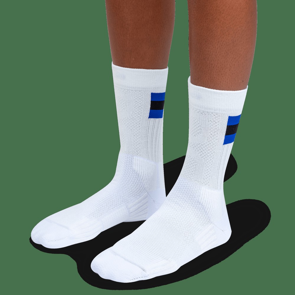 On |Women QC Tennis Sock Socks White | Indigo | GB56-J4UN