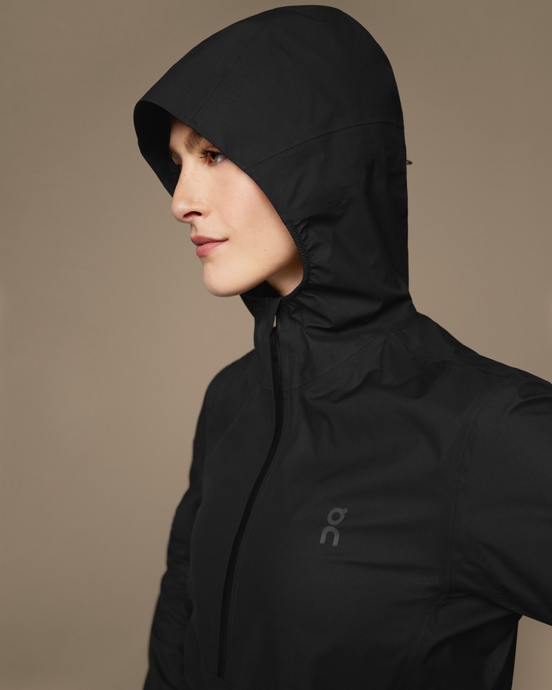 On |Women QC Waterproof Anorak Jackets Black | PG55-Q4SF