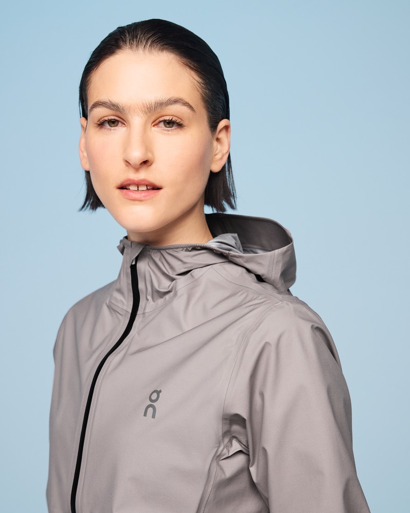 On |Women QC Waterproof Anorak Jackets Zinc | LX90-V7IV