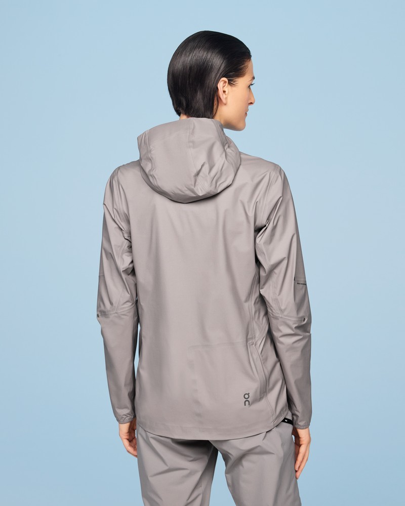 On |Women QC Waterproof Anorak Jackets Zinc | LX90-V7IV